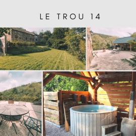 Le Trou 14, Ancienne ferme dans la nature avec bain nordique, hotel in Ferrières