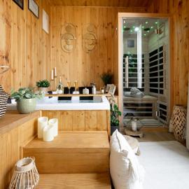 Jacuzzi Sauna privatif - La Cabanette Spa