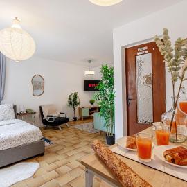 Charmant et Grand studio 34m2, Paris Disneyland 20min, Aéroport CDG, Parc Asterix, Gare de Chelles Gournay