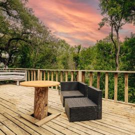 2025 Award-Winning Tree House Steps to UT Stadium & Moody Center, hotel in Austin