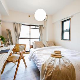 New! Japandi 3 1BR in Prime Location-1 min to STN, hotel u gradu 'Hakata'
