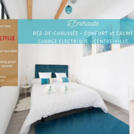 L'Emeraude Rez-de-chaussée - Parking privé - Cocoplume Suites