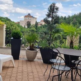 Appt vue parc, avec terrasse