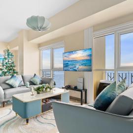 Ocean View Condo with Infinity Pool, Gym & Free Breakfast, Near Okada, Solaire & MOA, hotel en Manila