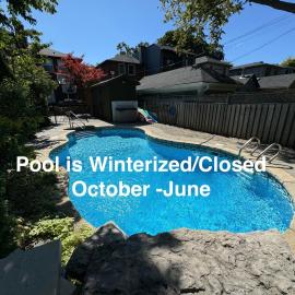 Leaside Rental with Great Backyard & Pool