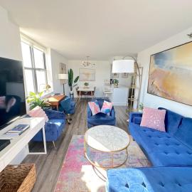 호보켄에 위치한 호텔 Luxury 2BR - Elevator-Gym-Laundry-10 Min to NYC