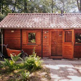 Sfeervol houten huisje met fijne buitenruimte op de Veluwe、エーペのホテル