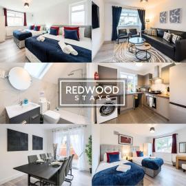 Spacious 3-Bedroom Serviced House, Free On-Street Parking, Free WiFi By Redwood Stays