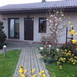Cottage with fireplace and sauna