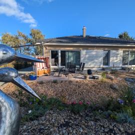"Natur-Retreat am Bodden mit Kranichbeobachtung"-Haus kleiner Kranich