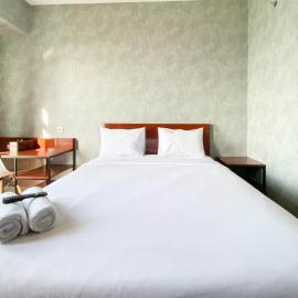 Homey and Good Choice Studio at Amartha View Apartment By Travelio