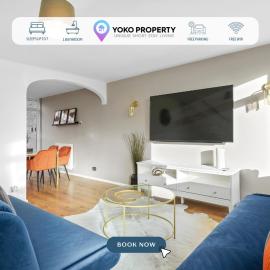 Cosy 3 Bedroom with Free Parking, Garden and Smart TV with Netflix by Yoko Property
