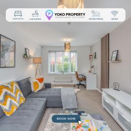 Oakridge House • Parking • Fast WiFi • Smart TVs • Garden • Self-Check-In • Yoko Property