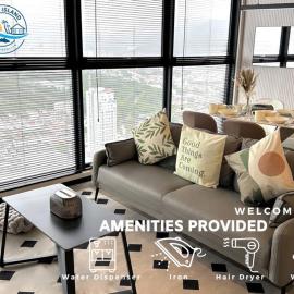 Urban Emerald Seaview 6Pax 3Queen 3Room 2Bath 2Carpark with Infinity Pool, hotel in Jelutong