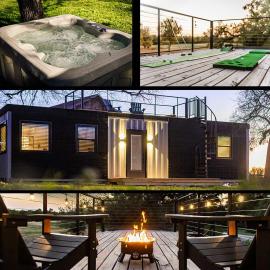 Hot Tub! The Blue Ridge Luxury Container Home