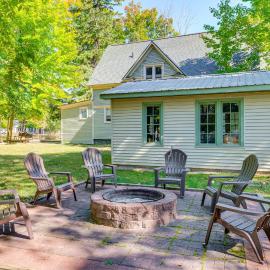 Near Lake: Historic Boyne City Home w/ Fire Pit!, hotel i Boyne City