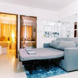 Palawan Cozy 2BR w Washer, Dryer, Gym, Pool for 6