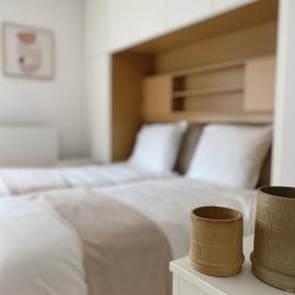 Suite Maritim - Zijdelings zeezicht op 10m van strand en zee