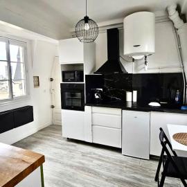 Appartement avec vue tour Eiffel, emplacement parfait ligne 14, hotel a Gentilly