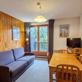 Studio cabine confortable à Flaine, balcon sud, proche pistes - FR-1-425-171