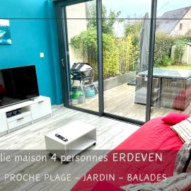 Jolie petite maison à 500m de la plage d'Erdeven: Erdeven şehrinde bir otel