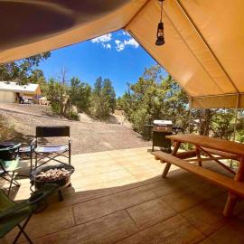 Glamping Tent #7 with AC Heat AC and Private Bath