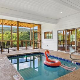 Private Pool Hot Tub Air Hockey Mountain Views Large Patio - Brynwood Station, hotel a Waldens Creek
