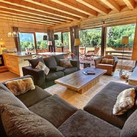 Chalet Prestige cheminée vue excep serrechevalierholidays