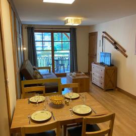 Appartement T2+coin nuit 6 pers résidence de Cami Real au centre du village de saint Lary Soulan avec piscine intérieure+ sauna et hammam