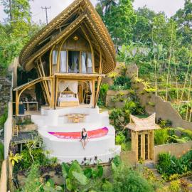 Danaswari Bali Bamboo House, hotel v destinaci Selat