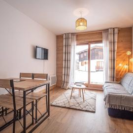 Appartement cosy 4* au pied des pistes avec WiFi et parking à Valmorel