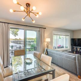 Riverfront Champlin Townhome w/ Deck & Water View!