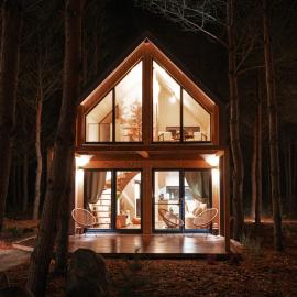 Osada LoveLaski - balia jacuzzi, sauna i kominek - całoroczne domki premium, Hotel in Laski