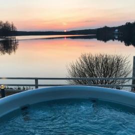 Nice Home In Hjältevad With Sauna