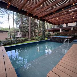 Casa de descanso con alberca propia y jacuzzi