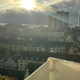 Penthouse Atmosphäre mit Meerblick FeWo am Deich 11