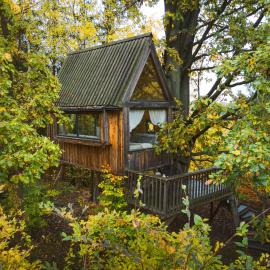 ENJOY COZY Tree House Hills Forest Gardens Beautiful Views Sauna Hotbath, hotel a Jablonné v Podještědí