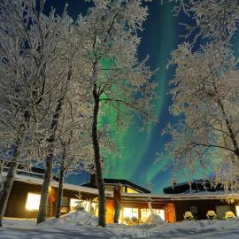 Máttaráhkká Northern Light Lodge, hotelli Kiirunassa