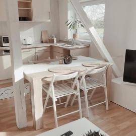 Monteurwohnung in Wesermarsch, Küche, Einzelbetten, Stedinger Landhotel