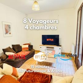 Maison paisible, 15 min du Futuroscope & Arena., hotel in Fontaine-le-Comte
