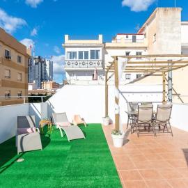 Ático soleado en el centro de Málaga