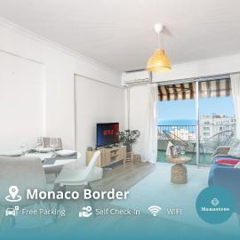 5mn Monaco - Cosy & Lumineux - Balcon vue mer - CL