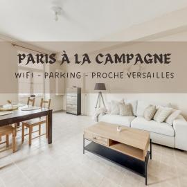 T2 calme avec Parking privé - 20 min Versailles - Paris à la campagne โรงแรมในLa Queue-lès-Yvelines