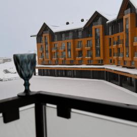 Luxury apartment with bedroom, new gudauri