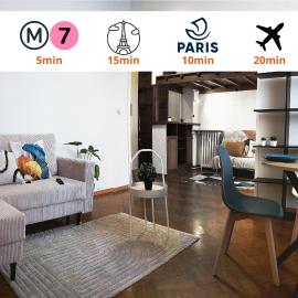 Appartement cosy à 10 min de Paris