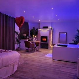 Evasion Romantique loft avec jacuzzi jardin privé près de Paris et 20min Stade de France