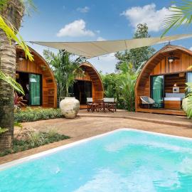 Bang Tao Beach में, होटल Tropical Chalet-Style 2BR Villa with Pool Pasak Paradise 2, Bangtao