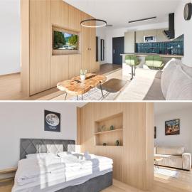 Modern Apt with AC and Balcony, готель у місті Модра