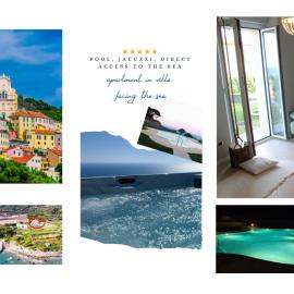 Cluxury-Torre dei Saraceni BOUTIQUE APT BY THE SEA Beach, Pool,Private Jacuzzi, Parking, khách sạn ở Cervo