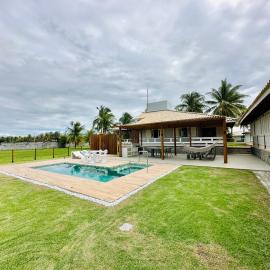 Casa com piscina em Estância paraíso à beira mar, hotel in Estância